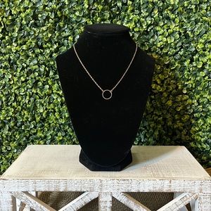 Claire’s gold hoop choker